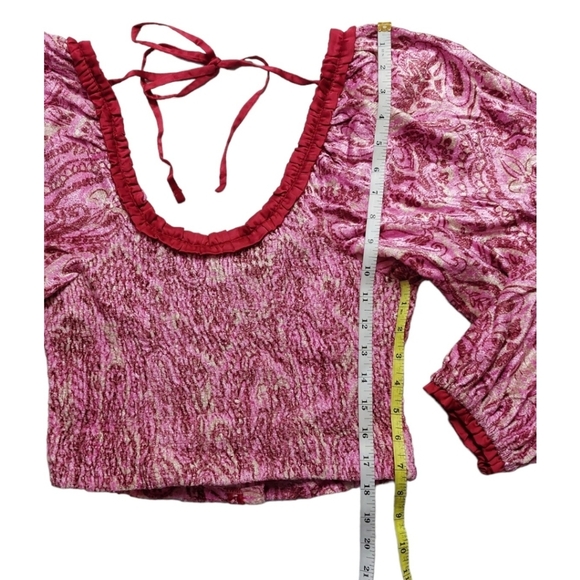 NWT Free People Blouse Size S Dare Me Velvet - Picture 4 of 7